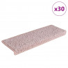 Maty na schody 30 szt. 65x21x4 cm, biało-różowe, prostokątne krawędzie