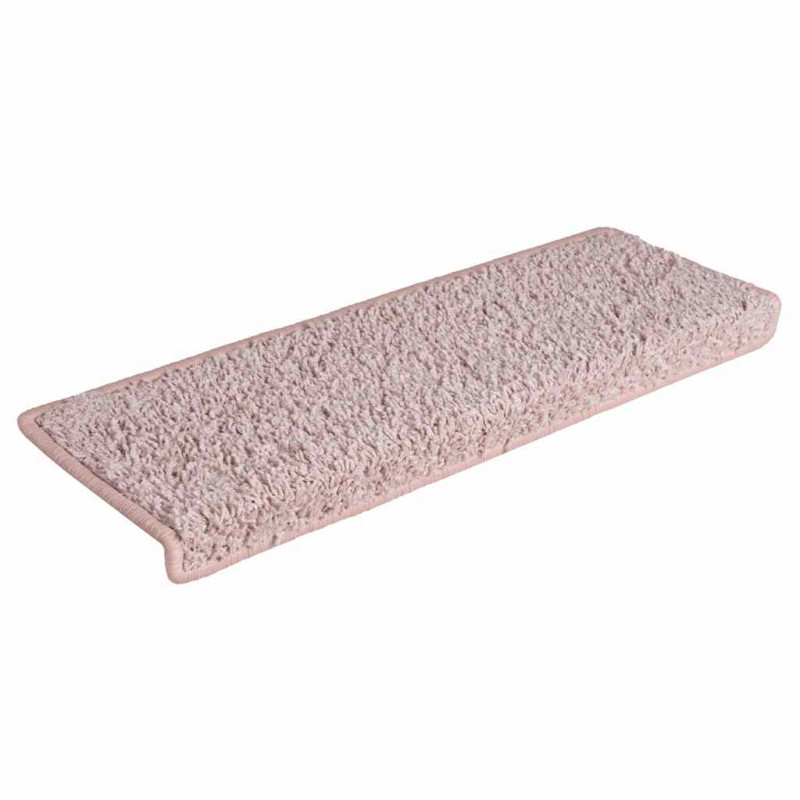Maty na schody 30 szt. 65x21x4 cm, biało-różowe, prostokątne krawędzie