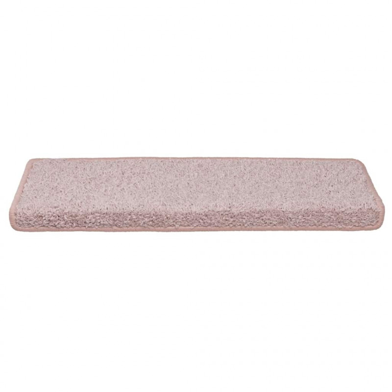 Maty na schody 30 szt. 65x21x4 cm, biało-różowe, prostokątne krawędzie