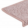 Maty na schody 30 szt. 65x21x4 cm, biało-różowe, prostokątne krawędzie