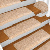Maty na schody 30 szt. 65x21x4 cm, złota, prostokątna krawędź