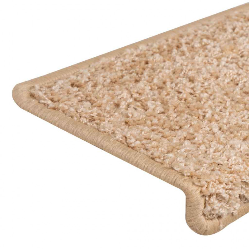 Maty na schody 30 szt. 65x21x4 cm, złota, prostokątna krawędź