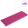 Maty na schody 30 szt. 65x21x4 cm Różowe prostokątne krawędzie