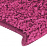 Maty na schody 30 szt. 65x21x4 cm Różowe prostokątne krawędzie