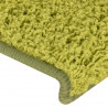 Maty na schody 30 szt. 65x21x4 cm Zielone prostokątne krawędzie