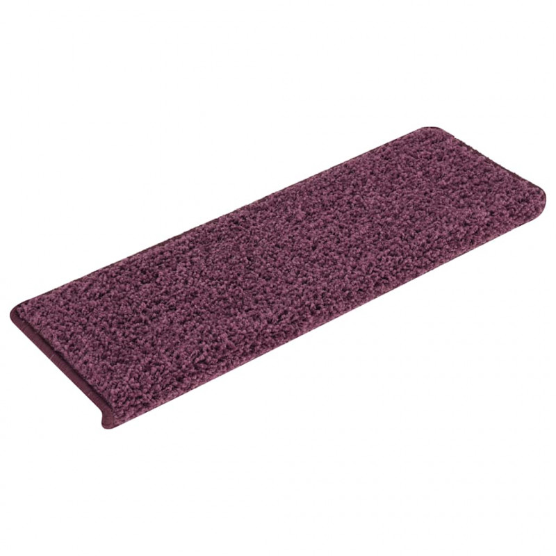 Maty na schody 30 szt. 65x21x4 cm Ciemnofioletowe, prostokątne krawędzie