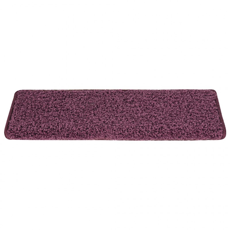 Maty na schody 30 szt. 65x21x4 cm Ciemnofioletowe, prostokątne krawędzie