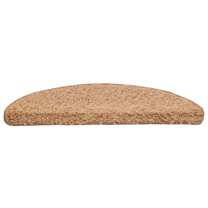 Maty na schody 20 szt. 56x17x3 cm Beżowe półokrągłe