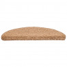 Maty na schody 20 szt. 56x17x3 cm Beżowe półokrągłe