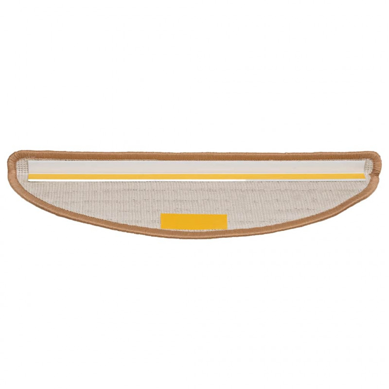 Maty na schody 20 szt. 56x17x3 cm Beżowe półokrągłe