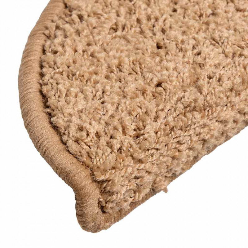 Maty na schody 20 szt. 56x17x3 cm Beżowe półokrągłe