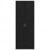 Highboard Czarny Dąb 70 x 33.5 x 180 cm Materiał drewnopochodny