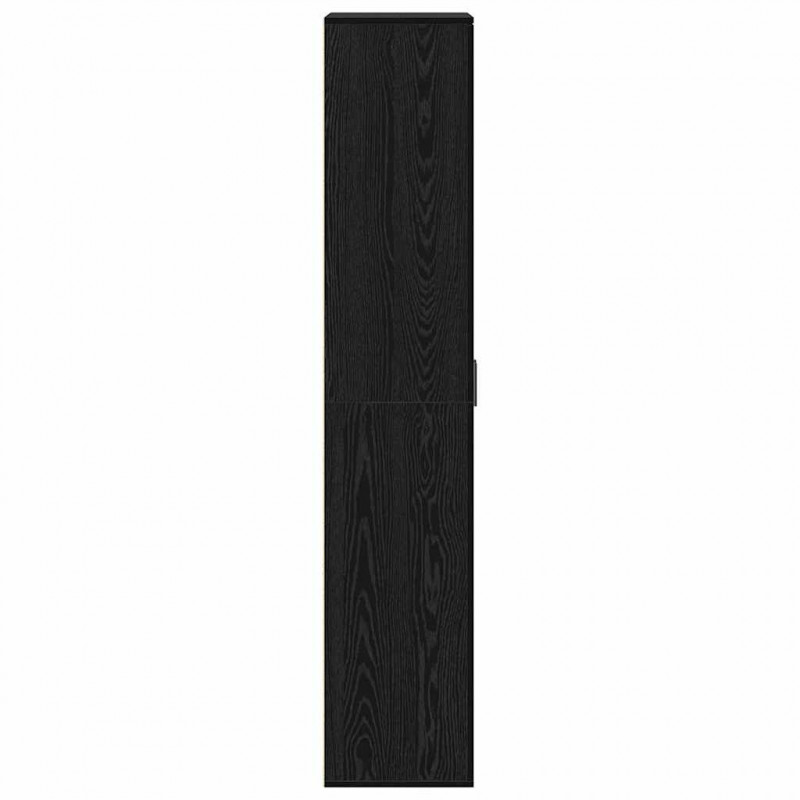 Highboard Czarny Dąb 70 x 33.5 x 180 cm Materiał drewnopochodny