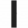 Highboard Czarny Dąb 70 x 33.5 x 180 cm Materiał drewnopochodny