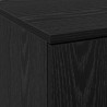 Highboard Czarny Dąb 70 x 33.5 x 180 cm Materiał drewnopochodny