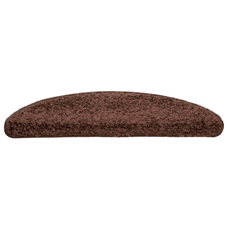 Maty na schody 20 szt. 56x17x3 cm Brązowe półokrągłe