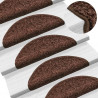 Maty na schody 20 szt. 56x17x3 cm Brązowe półokrągłe