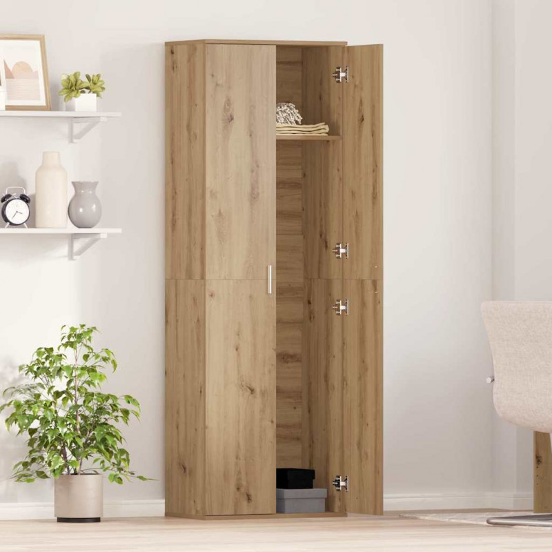 Highboard dąb artisan 60 x 35 x 180 cm Materiał drewnopochodny