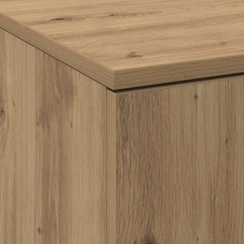 Highboard dąb artisan 60 x 35 x 180 cm Materiał drewnopochodny