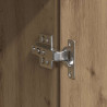Highboard dąb artisan 60 x 35 x 180 cm Materiał drewnopochodny