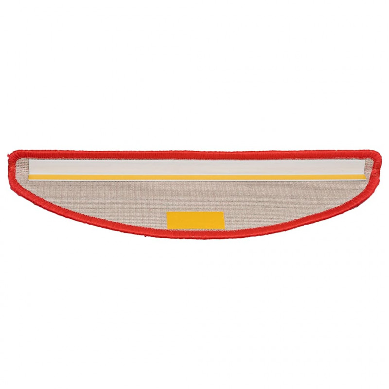 Maty na schody 20 szt. 56x17x3 cm Czerwone półokrągłe