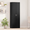 Highboard Czarny dąb 60 x 35 x 180 cm Materiał drewnopochodny