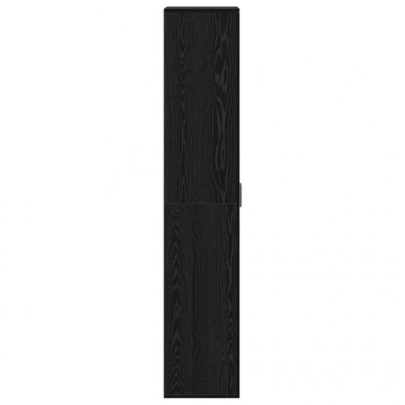 Highboard Czarny dąb 60 x 35 x 180 cm Materiał drewnopochodny