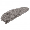 Maty na schody 20 szt. 65x21x4 cm Szare półokrągłe duże