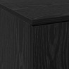 Highboard Czarny dąb 60 x 35 x 180 cm Materiał drewnopochodny