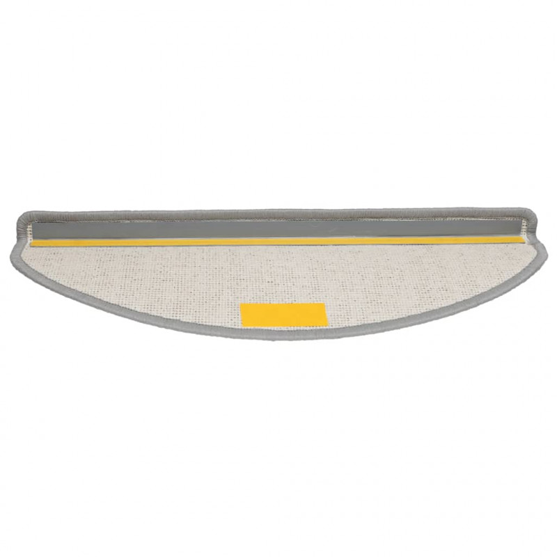 Maty na schody 20 szt. 65x21x4 cm Szare półokrągłe duże