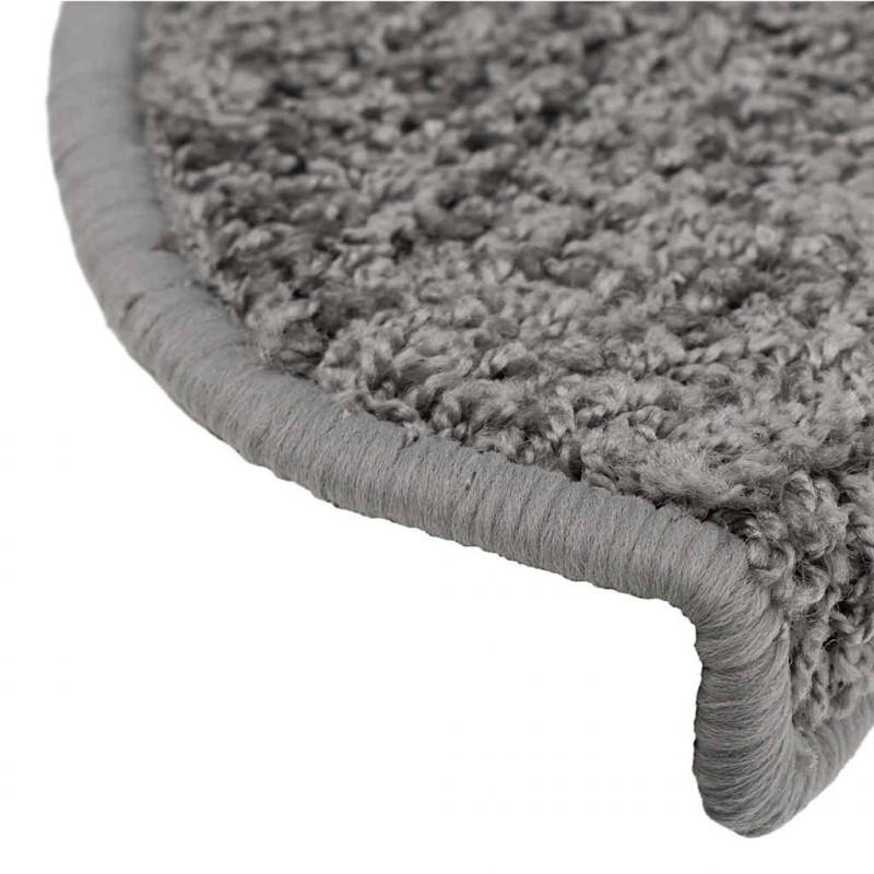 Maty na schody 20 szt. 65x21x4 cm Szare półokrągłe duże
