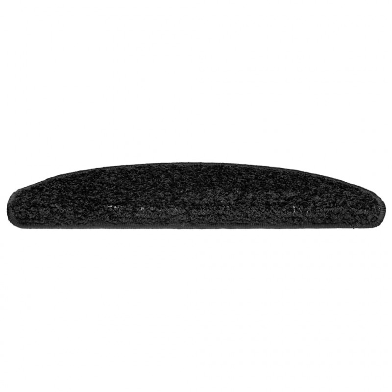Maty na schody 20 szt. 65x21x4 cm Czarne półokrągłe duże