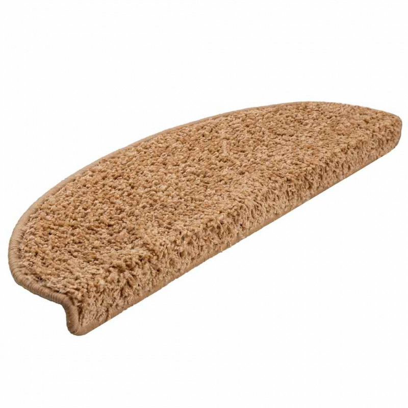 Maty na schody 20 szt. 65x21x4 cm Beżowe półokrągłe duże