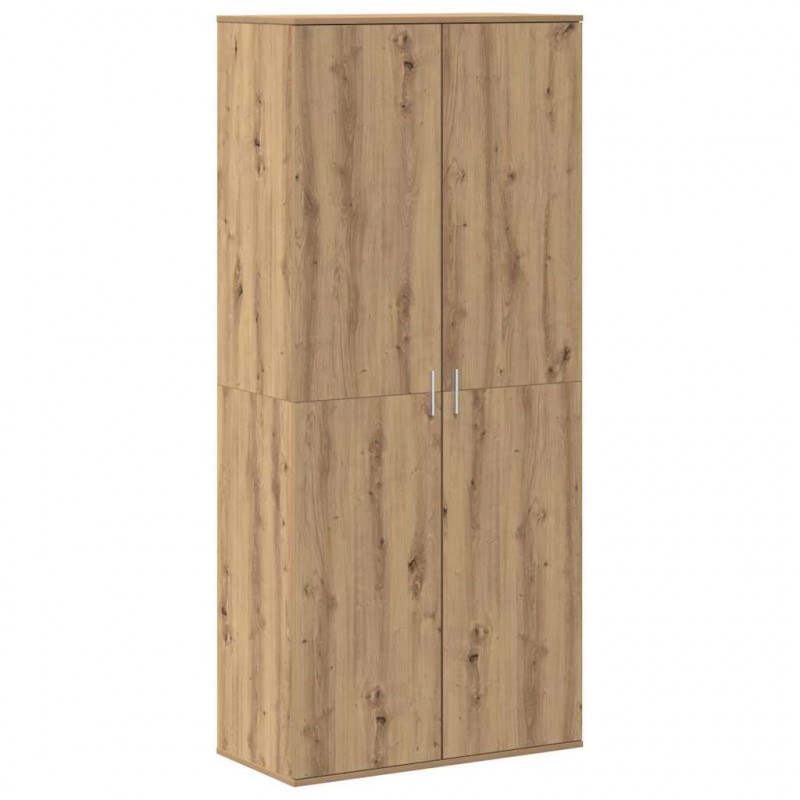 Bufet dąb artisan 80 x 39 x 178 cm Materiał drewnopochodny