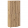 Bufet dąb artisan 80 x 39 x 178 cm Materiał drewnopochodny