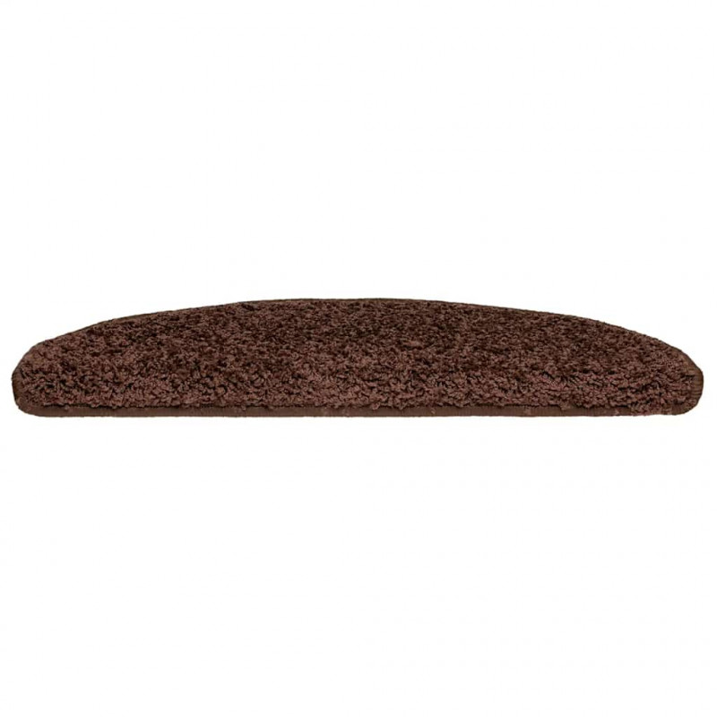 Maty na schody 20 szt. 65x21x4 cm Brązowe półokrągłe duże