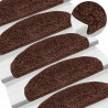 Maty na schody 20 szt. 65x21x4 cm Brązowe półokrągłe duże
