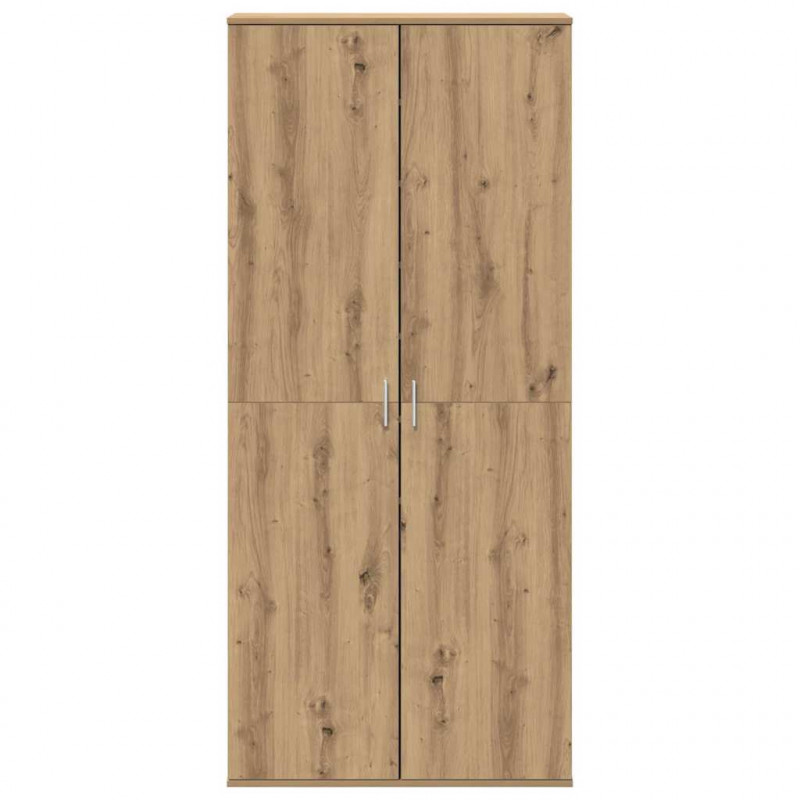 Bufet dąb artisan 80 x 39 x 178 cm Materiał drewnopochodny