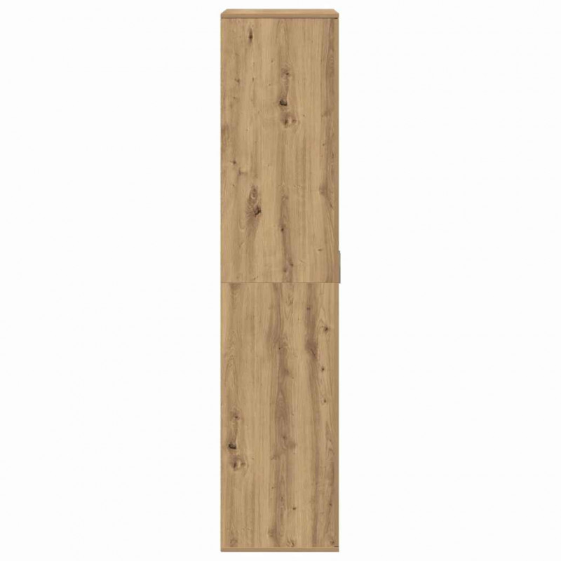 Bufet dąb artisan 80 x 39 x 178 cm Materiał drewnopochodny