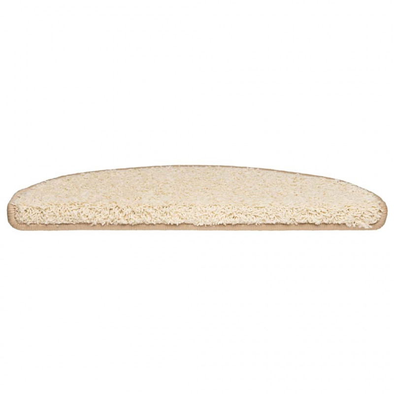 Maty na schody 20 szt. 65x21x4 cm Kremowe półokrągłe duże