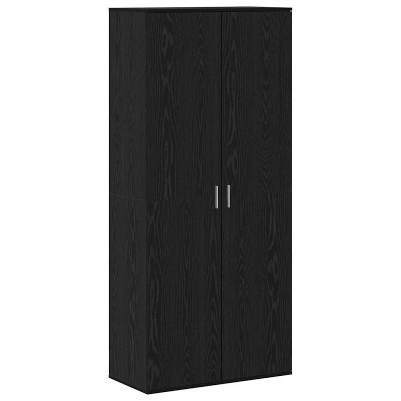 Bufet Czarny dąb 80 x 39 x 178 cm Materiał drewnopochodny