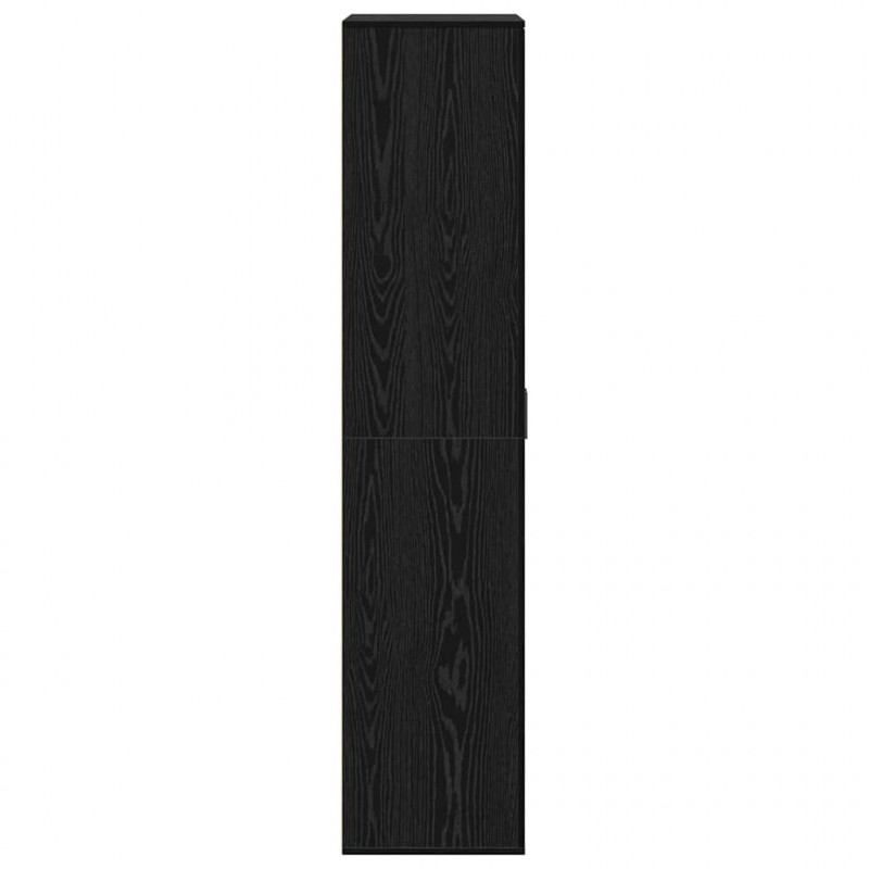 Bufet Czarny dąb 80 x 39 x 178 cm Materiał drewnopochodny