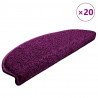 Maty na schody 20 szt. 65x21x4 cm Fioletowe półokrągłe duże