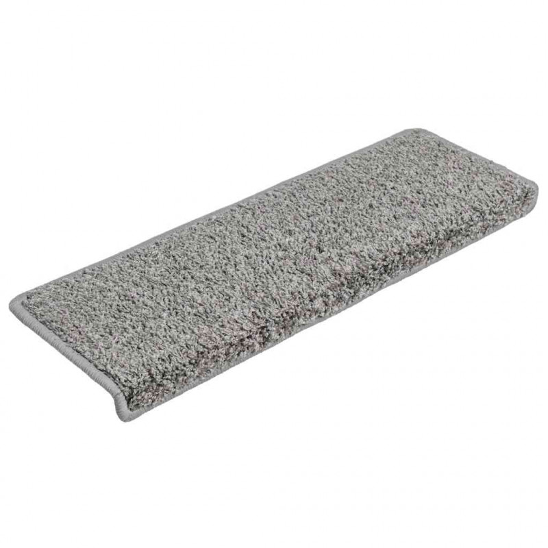 Maty na schody 20 szt. 65x21x4 cm Szare, prostokątne krawędzie