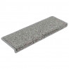 Maty na schody 20 szt. 65x21x4 cm Szare, prostokątne krawędzie
