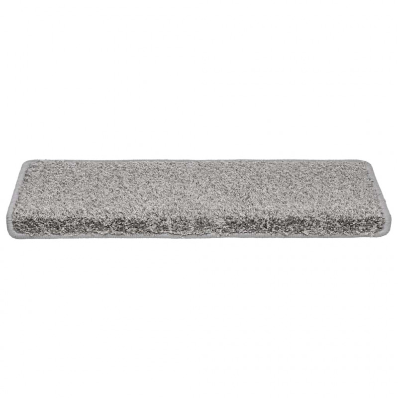Maty na schody 20 szt. 65x21x4 cm Szare, prostokątne krawędzie
