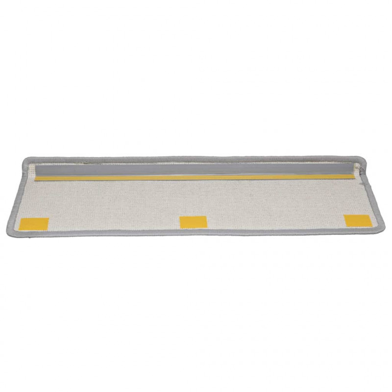 Maty na schody 20 szt. 65x21x4 cm Szare, prostokątne krawędzie