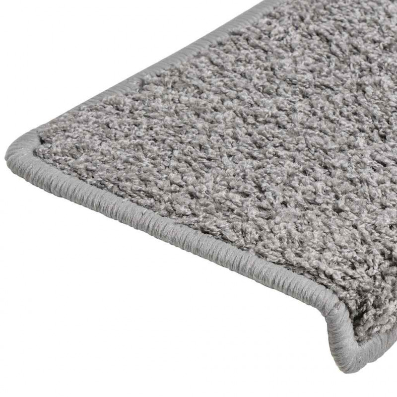 Maty na schody 20 szt. 65x21x4 cm Szare, prostokątne krawędzie