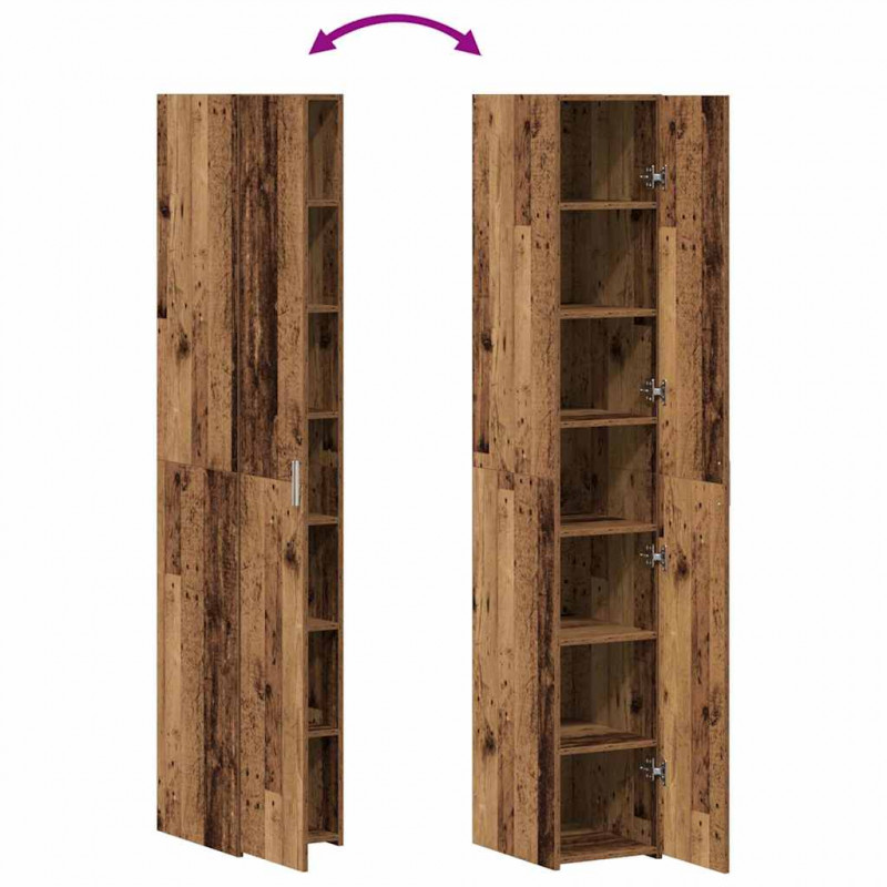 Highboard 2 pcs Stare drewno 30 x 42,5 x 185 cm