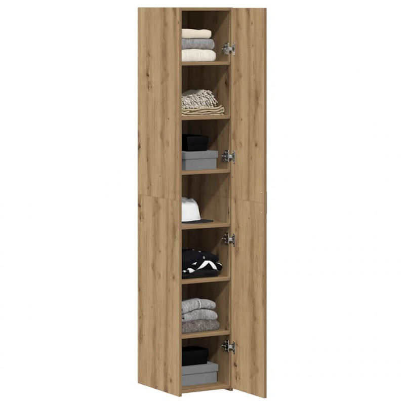 Highboard 2 pcs Dąb rzemieślniczy 30 x 42,5 x 185 cm